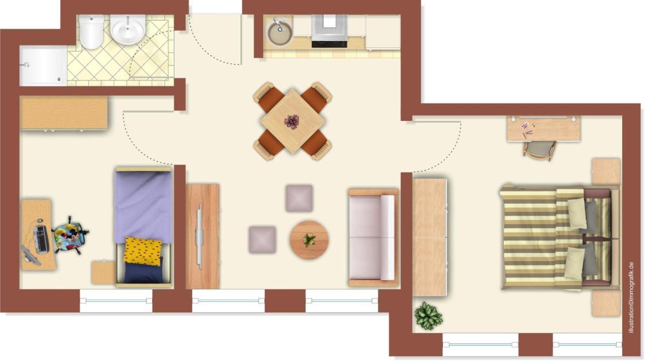 Hellinghaus Fewo 1 Wellenreiter Apartment Wyk auf Foehr Ngoại thất bức ảnh